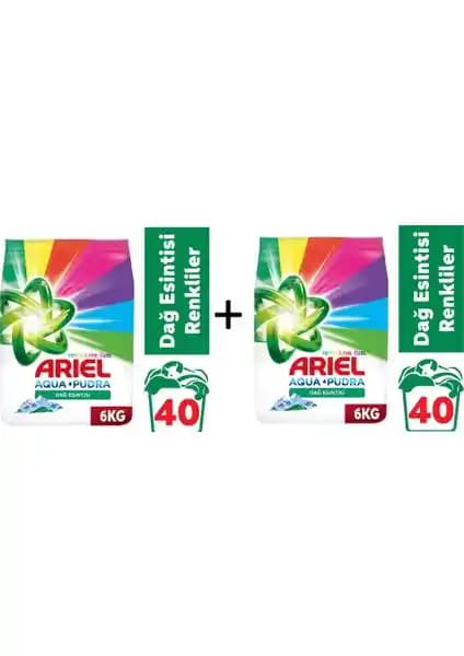 Ariel Parlak Renkler 6+6 kg: Renkli Çamaşırlar İçin Etkili ve Uzun Süreli Deterjan