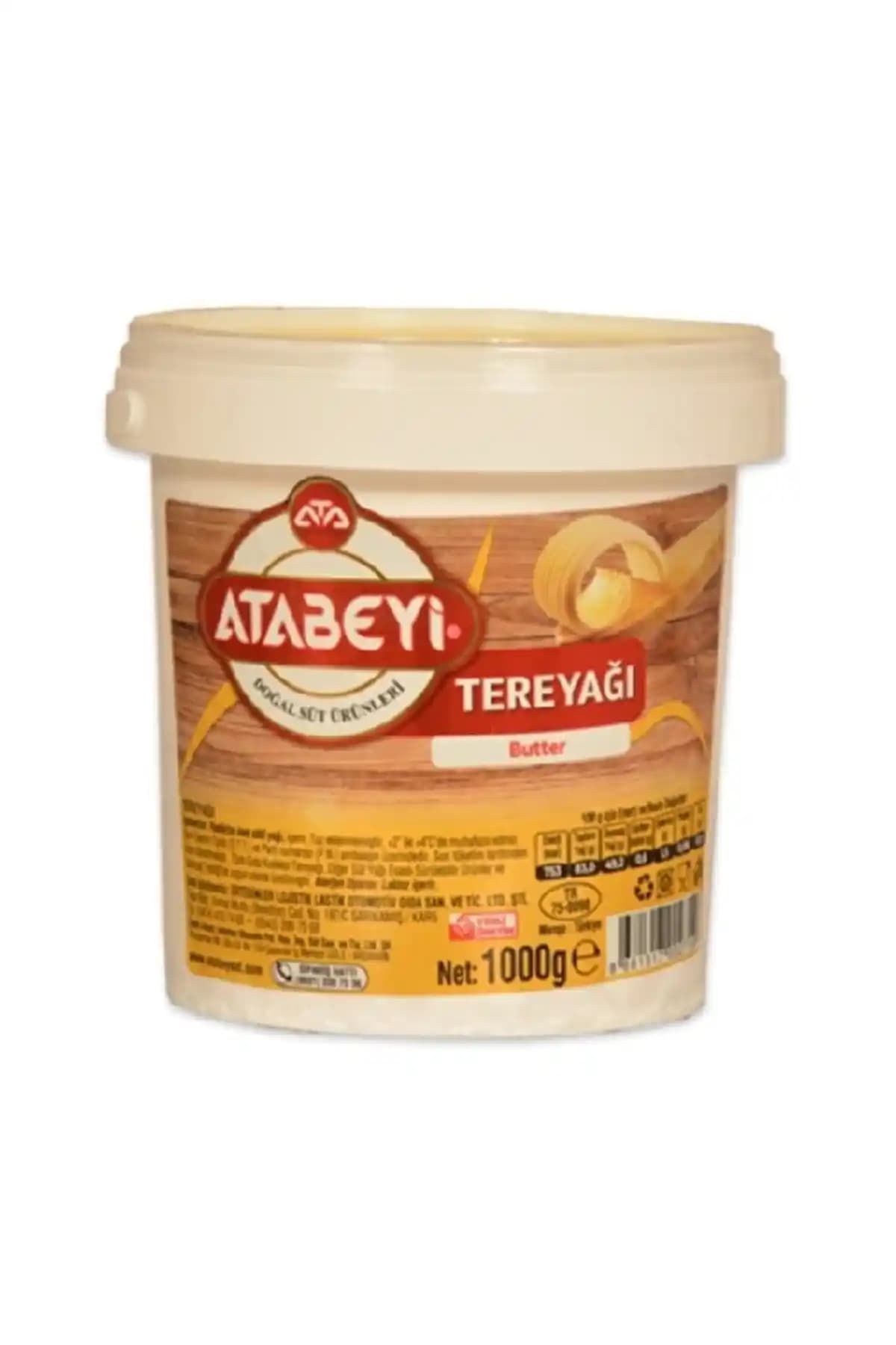 Atabey Süt Atabeyi Sade Tereyağı: Doğal İçerikli, Yüksek Yağ Profili ve Köken Güvencesi