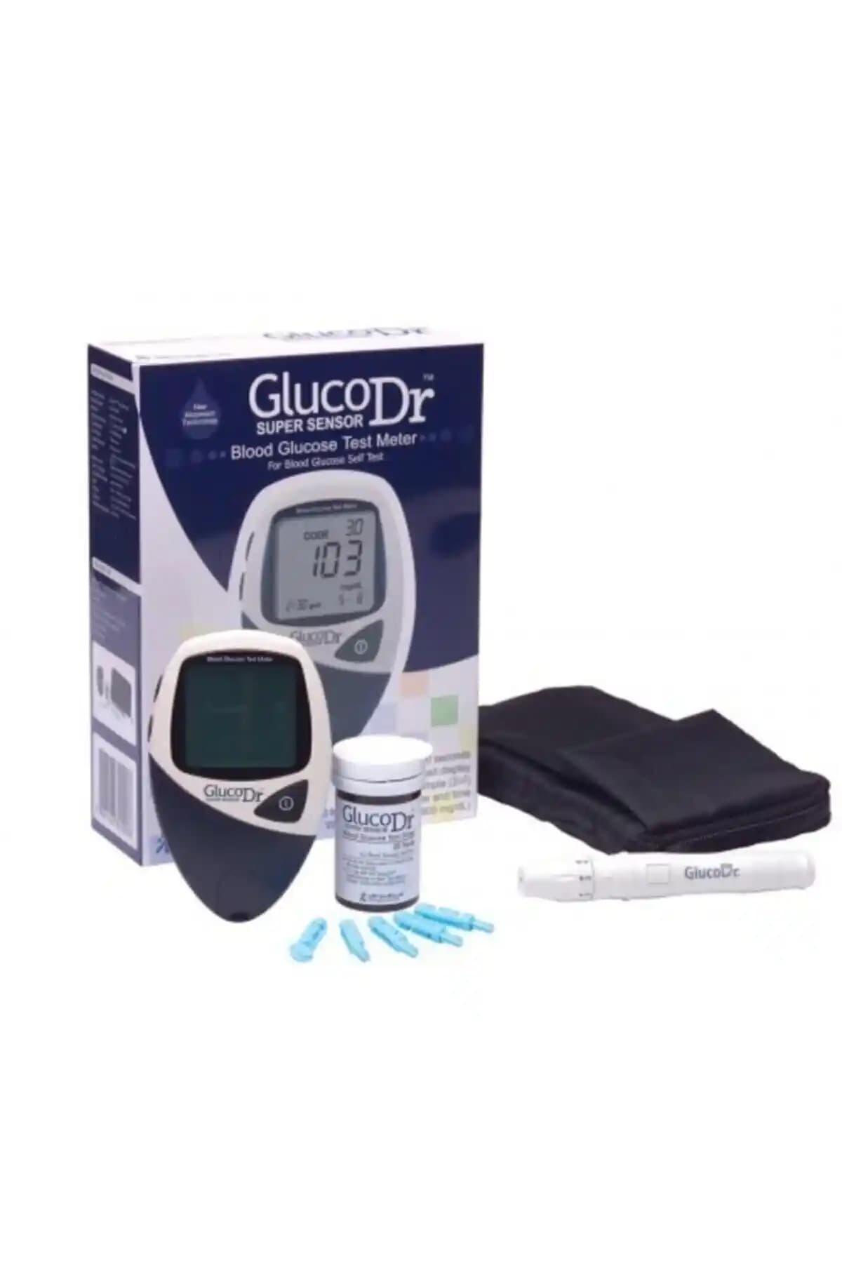 Ayset Gluco Dr Şeker Ölçüm Cihazı – Taşınabilir Kan Şekeri Ölçüm ve 50 Adet Şerit İçeren Set