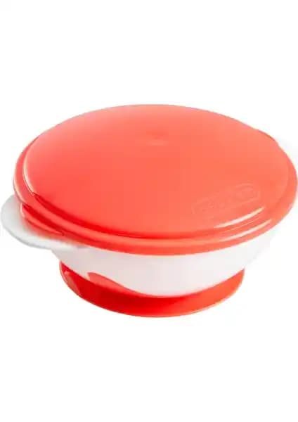 Babyjem Vakumlu Mama Tabağı 565 Pembe: Dökülmeyi Önleyen Kapaklı ve Makineyle Yıkanabilir