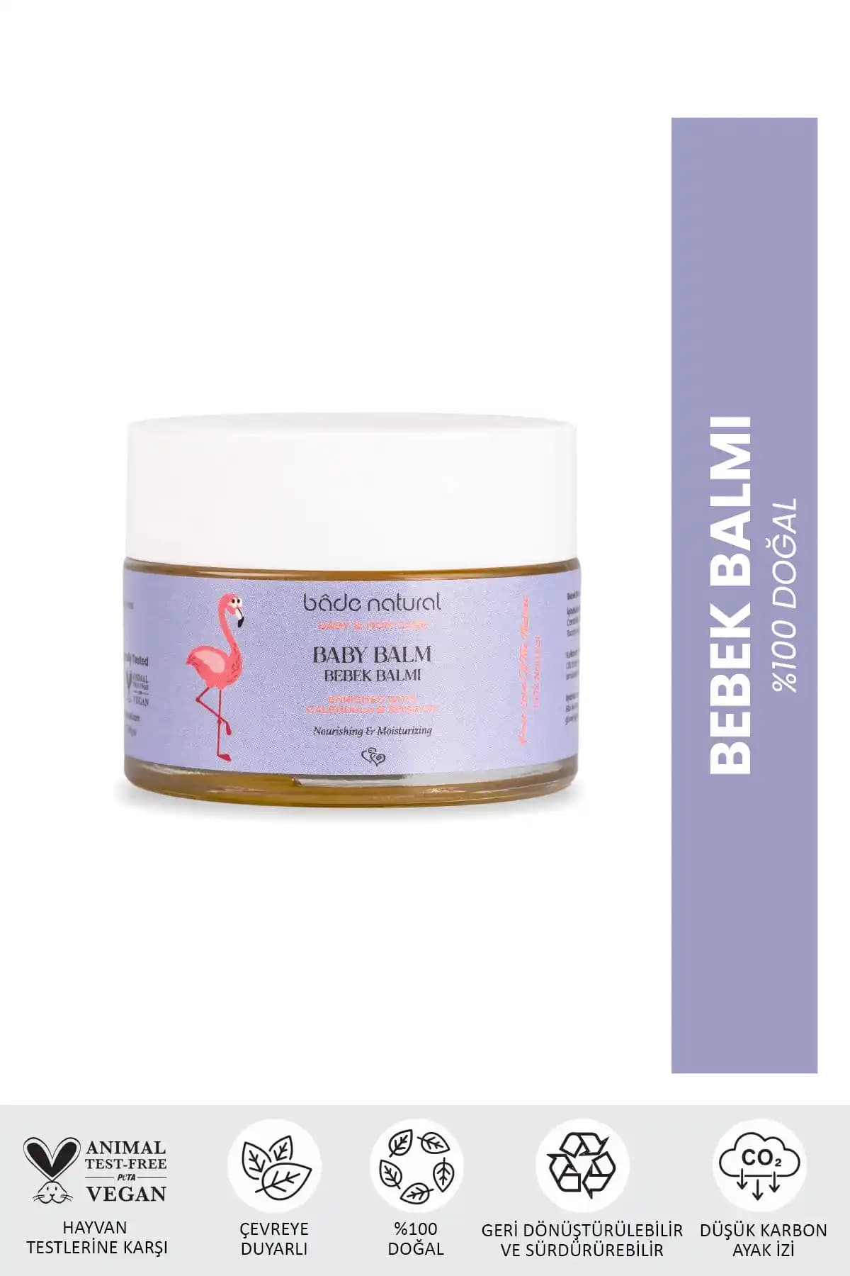 Bade Natural Besleyici ve Rahatlatıcı Bebek Balmı – %100 Doğal, Dermatolojik Testli 50 ml