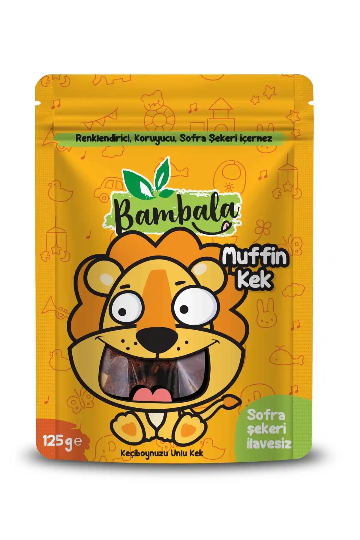 Bambala Muffin 125g Keki: Organik İçerikli, Şekersiz ve Küçük Çocuklar İçin Uyumlu