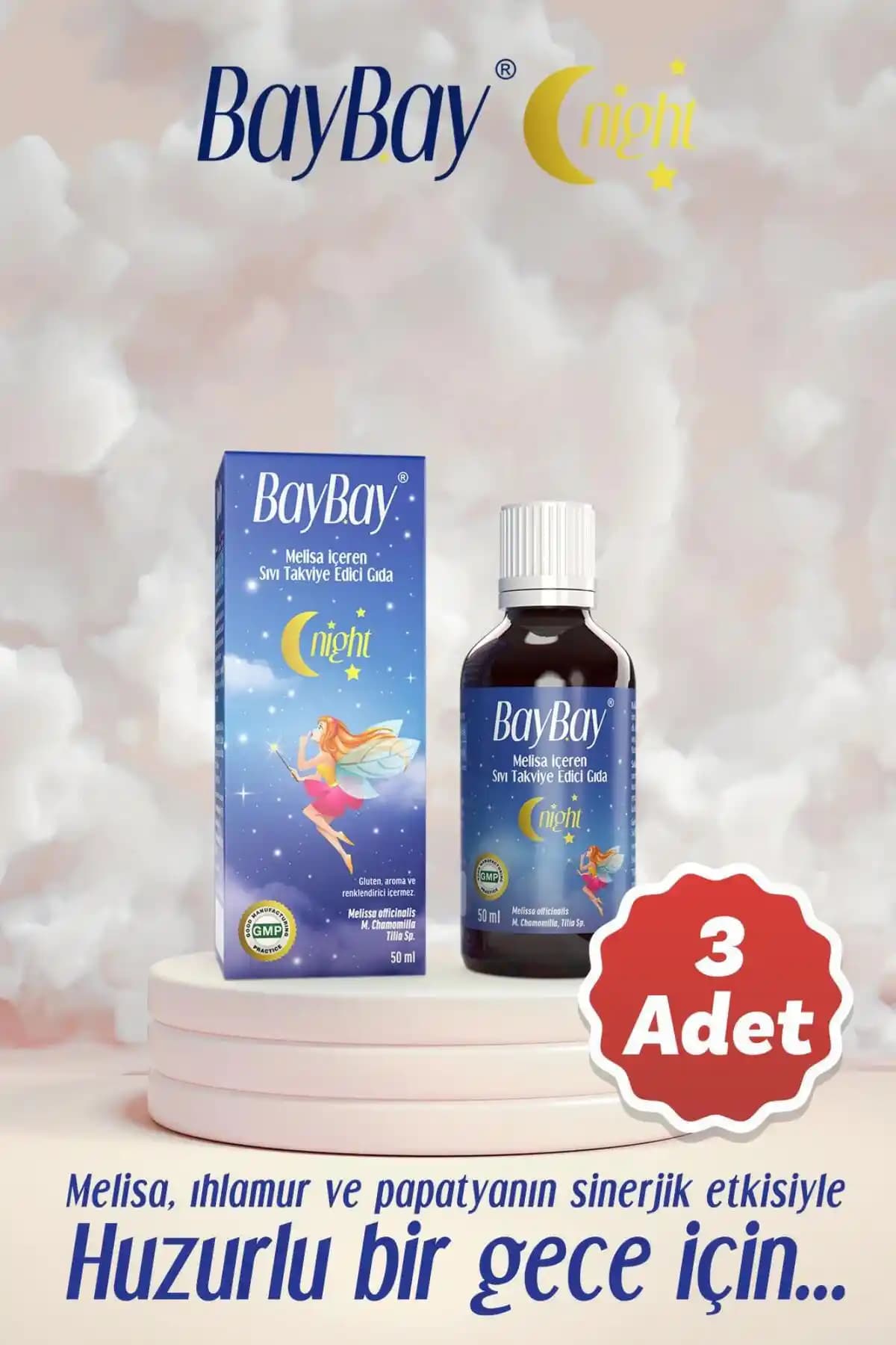 BayBay Night Damla: Doğal Bitkisel Uyku Desteği Çocuklar için Güvenli Pediatrik Formül