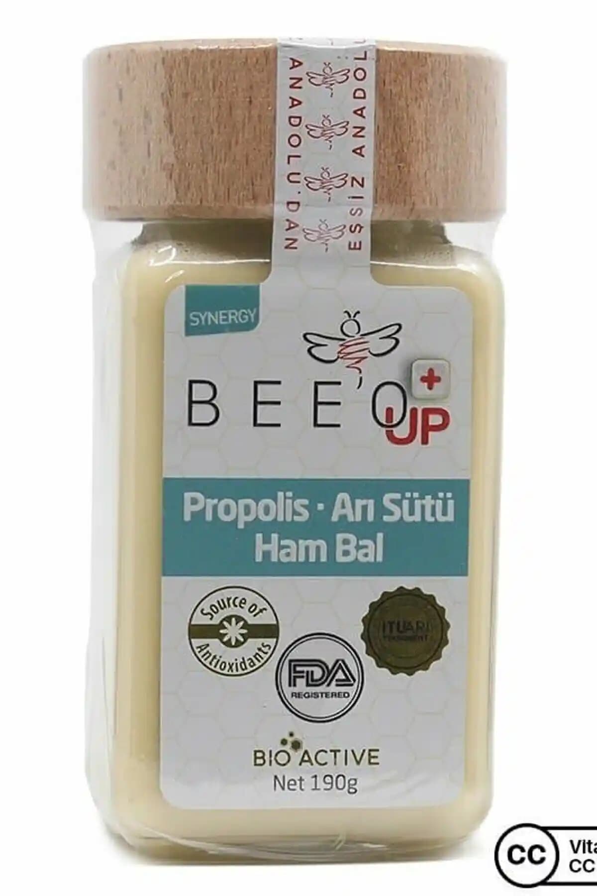 Bee'o Up Up Propolis Arı Sütü Ham Bal 190 g: Doğal Enerji Desteği ve Sinerjik Karışım