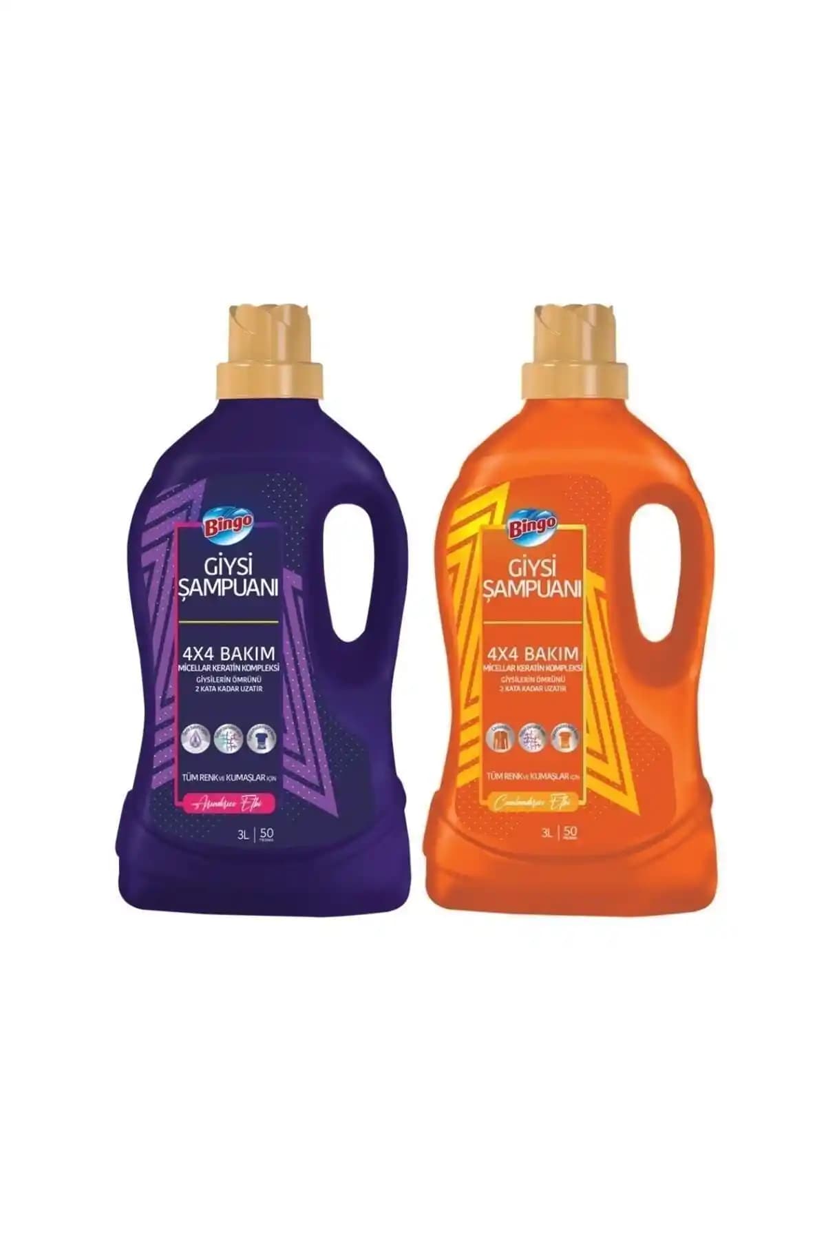 Bingo Arındırıcı ve Canlandırıcı Giysi Şampuanı – 2x3 Litre, Anti Alerjik, Derin Temizlik