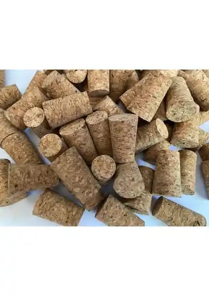 Bioonde Şarap Şişesi Mantarı Tıpası – 24, Şarap ve Avşar Soda Şişelerine Uyumlu 2x3.5 cm