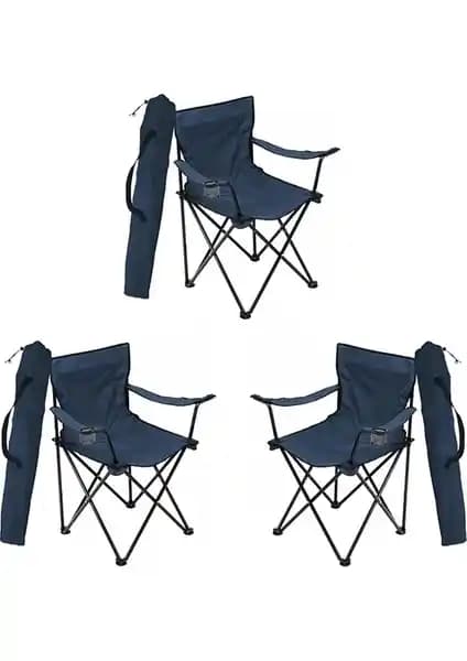 Bofigo Üçlü Katlanabilir Kamp Sandalyesi Seti – Dayanıklı, Taşınabilir ve Pratik