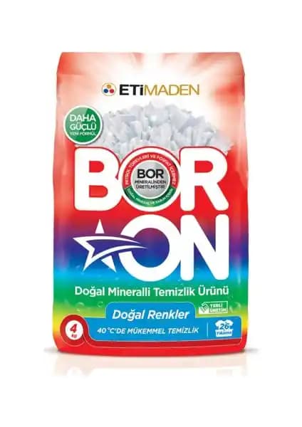 Boron: Doğal Mineralli Çamaşır Temizleyici - Beyaz ve Renkli Çamaşırları Güvenle Parlatır