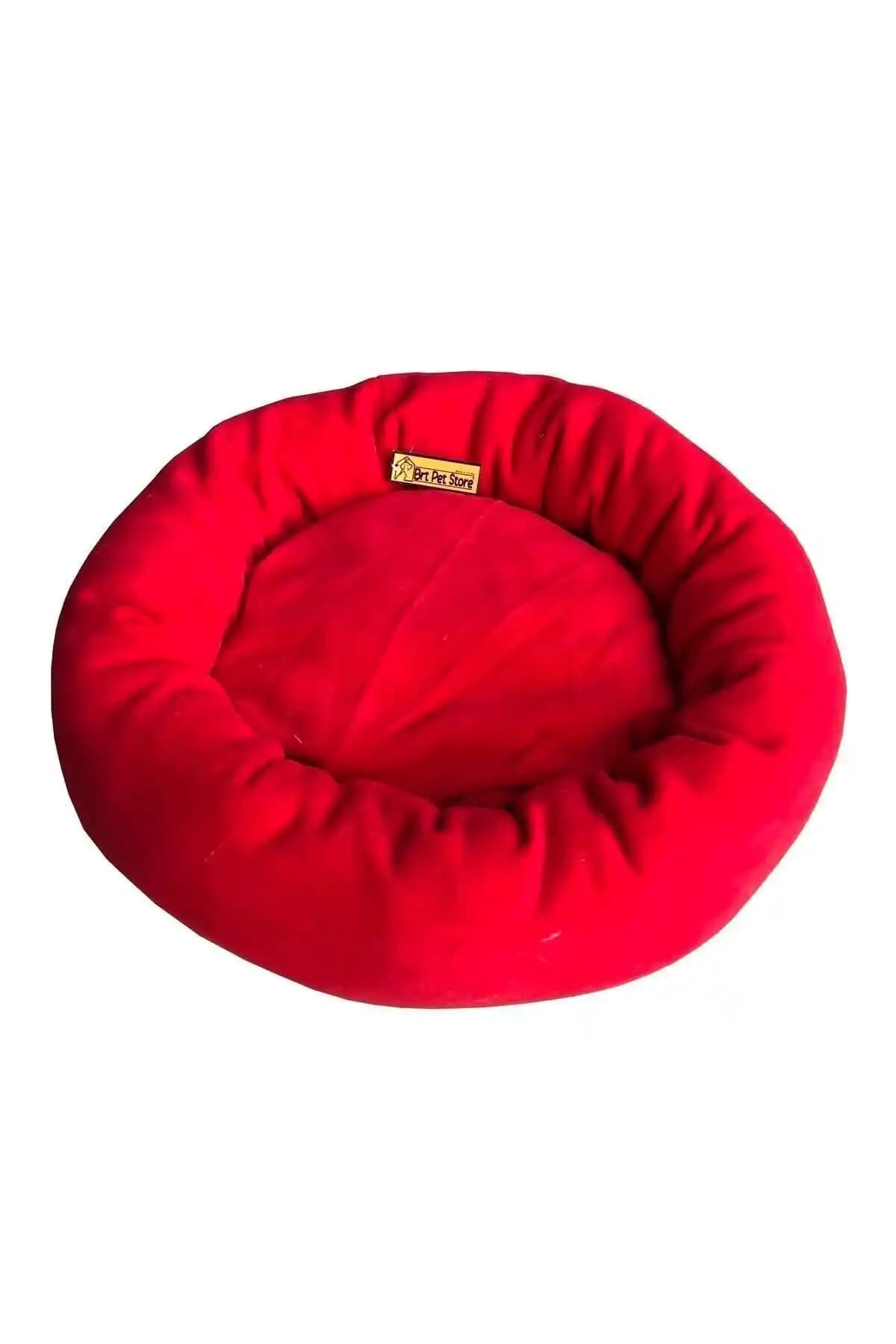 BRT Pet Polar Simit Yatak: Küçük Irk Kediler ve Köpekler İçin 50 cm Çaplı Konfor Yatağı