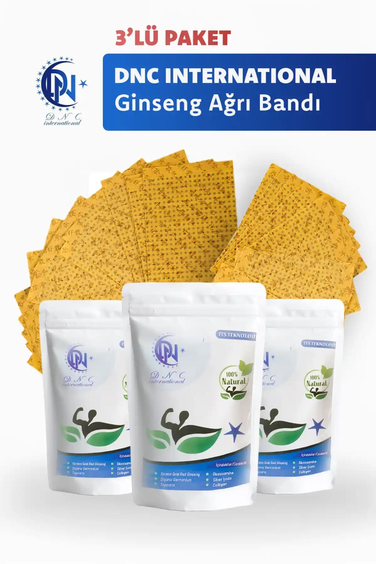 Dnc International Doğal Ginseng Ağrı Bandı: Eklem ve Kas Ağrılarına Rahatlama Desteği