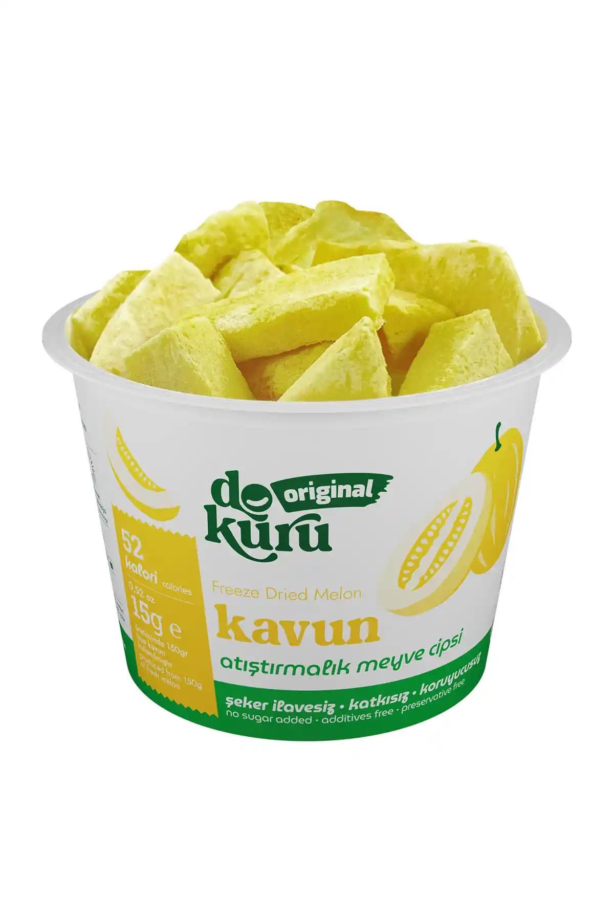 Dokuru Kavun Kuru Meyve Cipsi: Doğal, Şekersiz ve Katkısız Kavun Atıştırmalığı