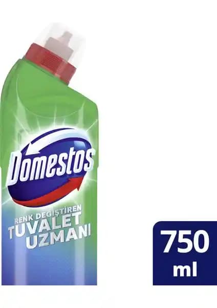 Domestos Renk Değiştiren Tuvalet Uzmanı: Yoğun Formüllü Kireç Çözücü ile Hijyen Sağlar