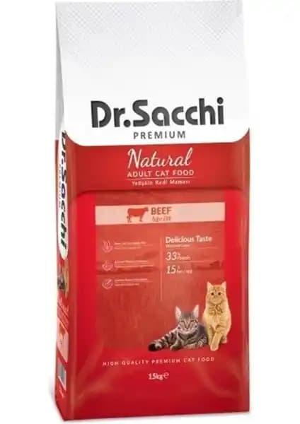 Dr. Sacchi Premium Natural Beef Yetişkin Kedi Maması İnceleme ve Besin Değerleri