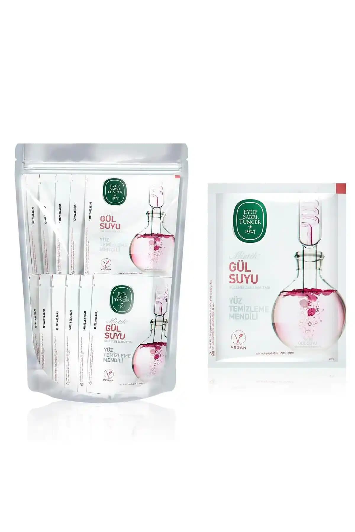 Eyüp Sabri Tuncer Mistik Gül Suyu Yüz Temizleme Mendili: 30'lu Paketle Pratik Temizlik