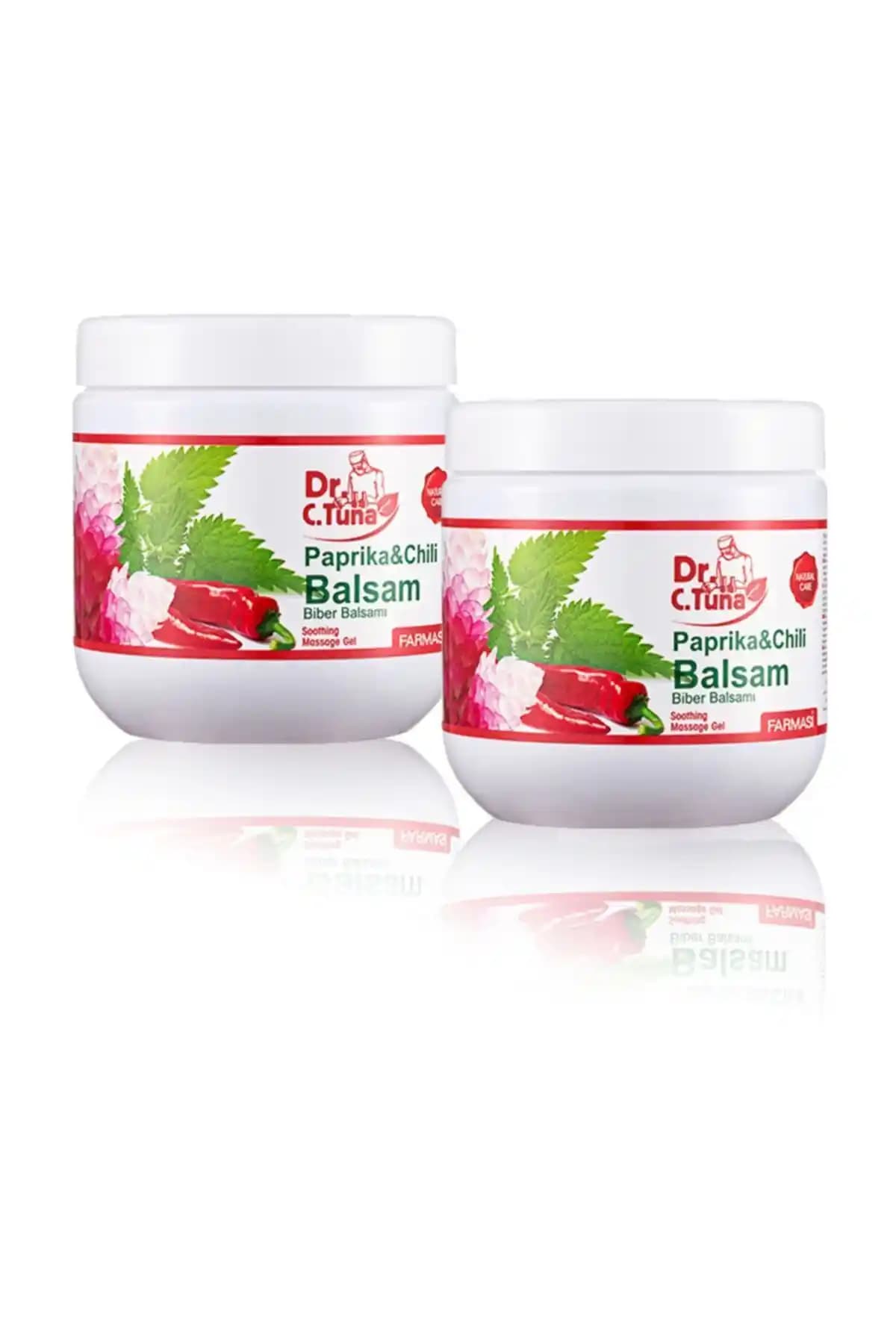 Farmasi Dr C. Tuna Biberli Masaj Jeli – 2'li Paket (500 ml x 2), Isıtıcı Etkili Kas Rahatlatıcı