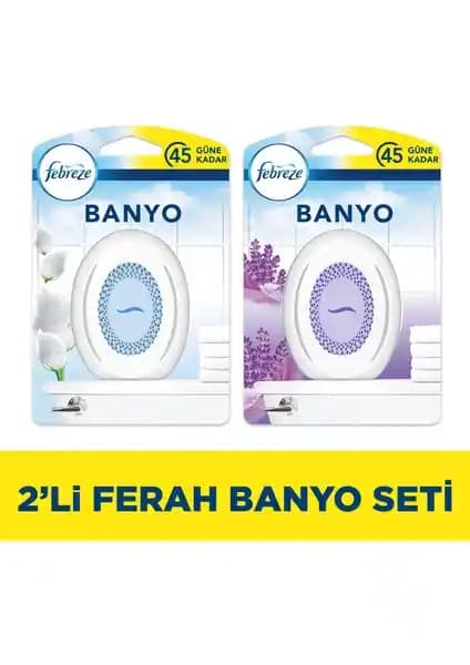 Febreze Lavanta Oda Kokusu ile Banyolarda Uzun Süreli Ferahlık ve Temiz Çiçeksi Koku