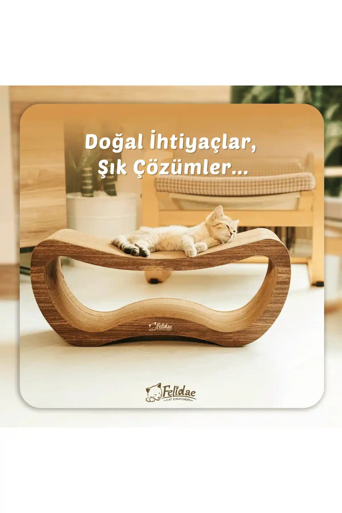 Felidae Oluklu Mukavva Kedi Tırmalama Kanepesi: Dayanıklı, Sürdürülebilir Konforlu Tasarım