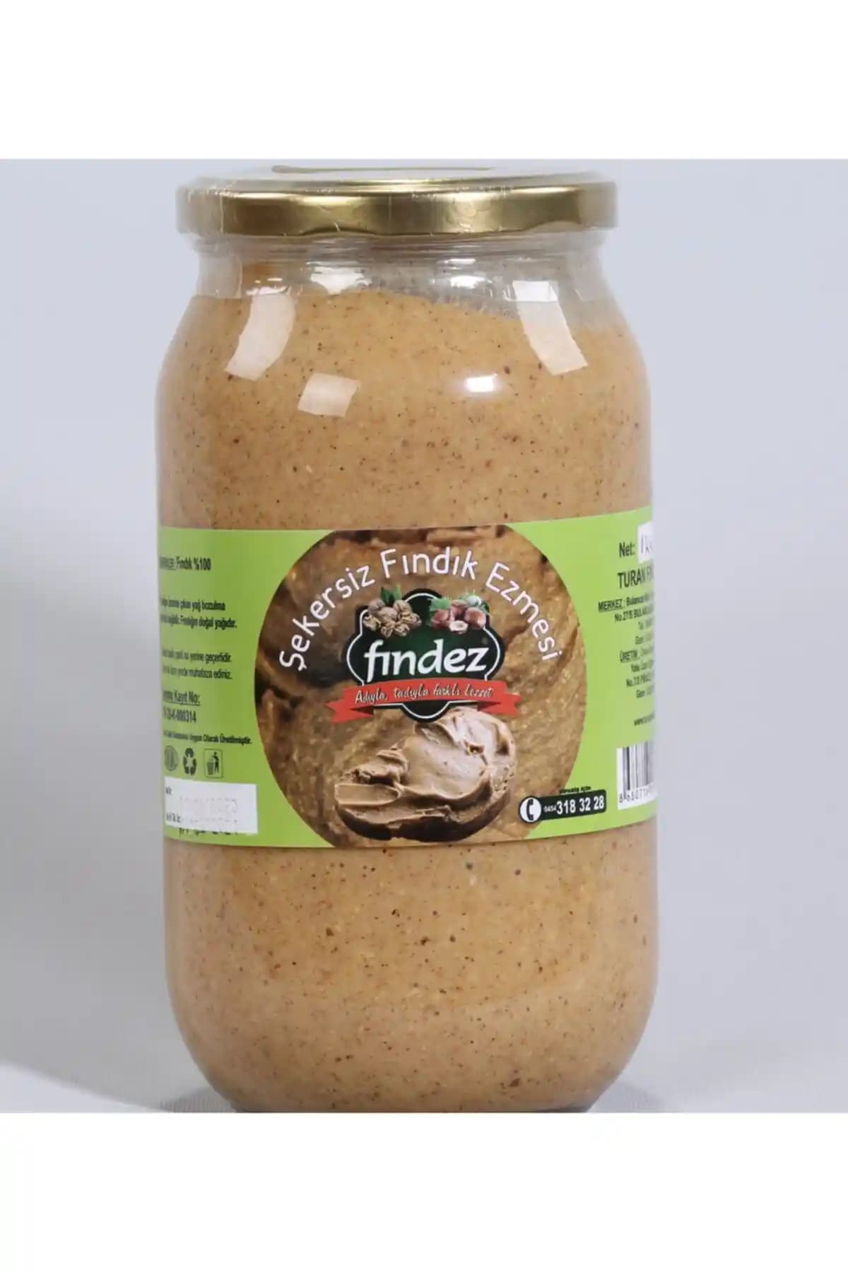 Fındez 1 Kg Şekersiz Fındık Ezmesi: Doğal İçerik ve Çok Yönlü Kullanım Özellikleri