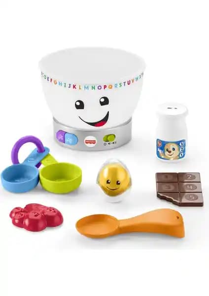 Fisher-Price GMX54 Eğlenceli ve Eğitici Mutfak Seti: Çok Dilli Işıklı Sesli Oyun