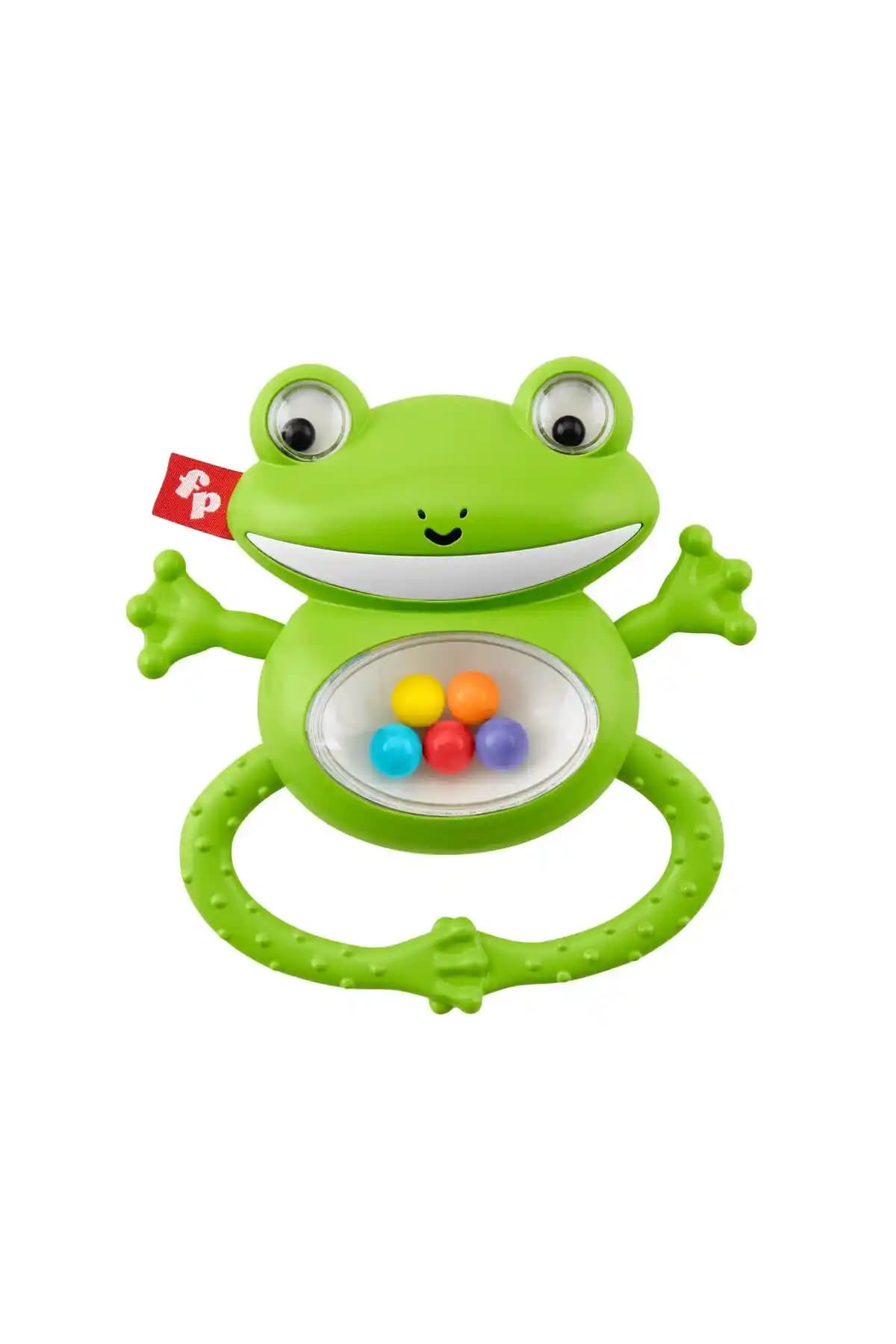 Fisher-Price Sevimli Dostlar Kurbağa GGF02-GGF03: Dişlik ve Çıngırak Oyuncağı (0-1 Yaş)
