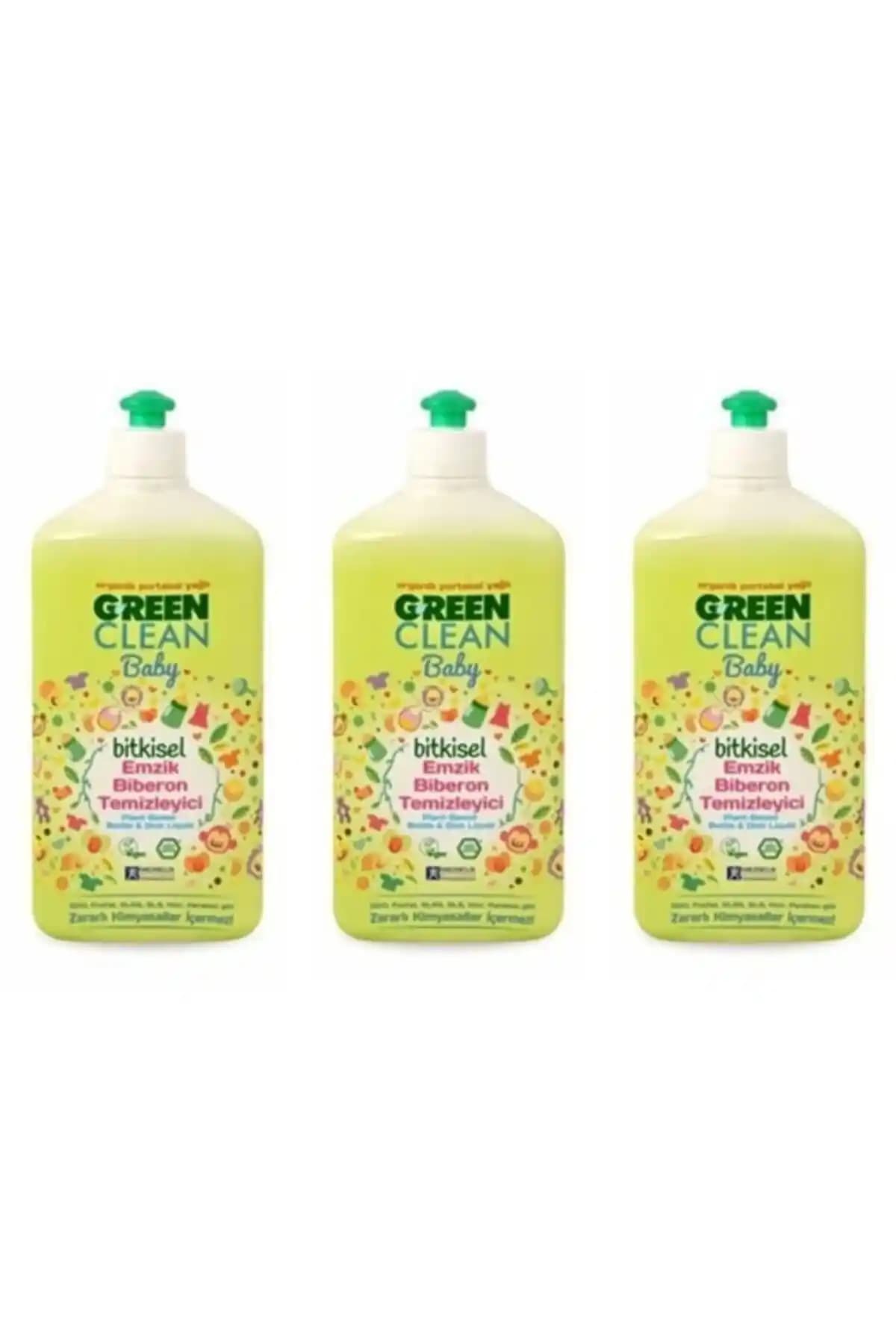 Genel Markalar Green Clean Baby Bitkisel Biberon Emzik Temizleyici – 3x500 ml Ambalaj