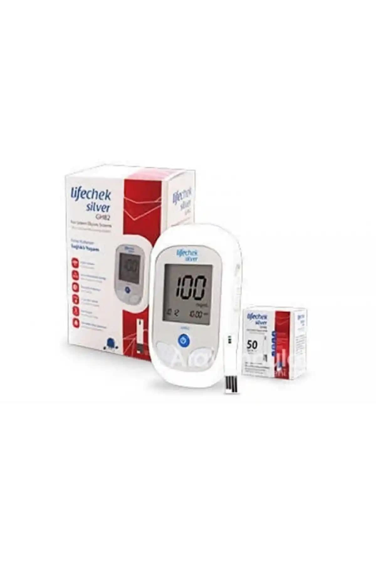 Genel Markalar Silver Gh82 Kan Şekeri Ölçüm Cihazı ve 50 Strip ile Hassas Takip