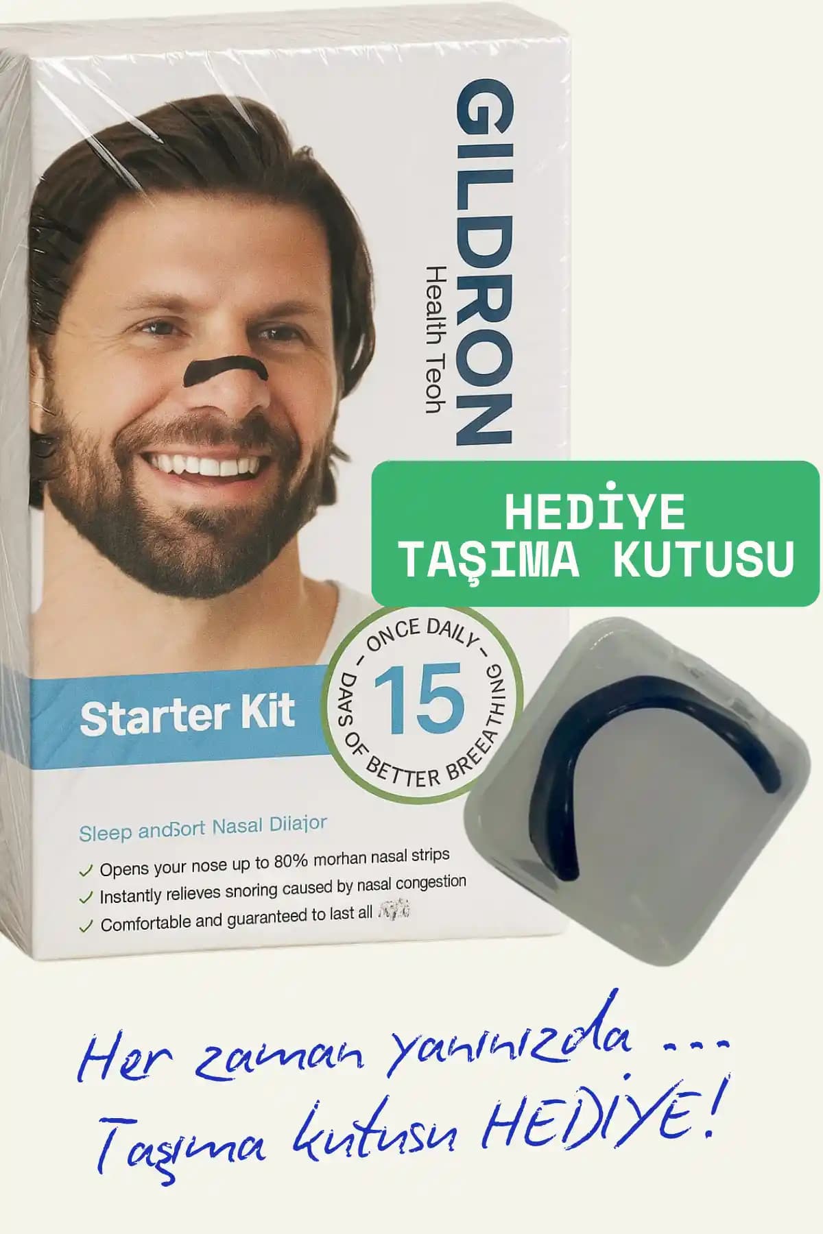 GILDRON Mıknatıslı Burun Dilatörü ile Horlamayı Azaltın ve Nefesinizi Rahatlatın