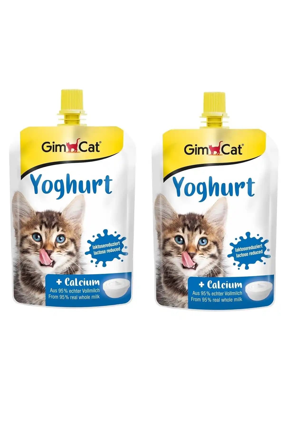 Gimcat Yoğurt Kediler İçin Laktozu Azaltılmış Atıştırmalık – Çubuk Formu, 150 g x 2 Adet