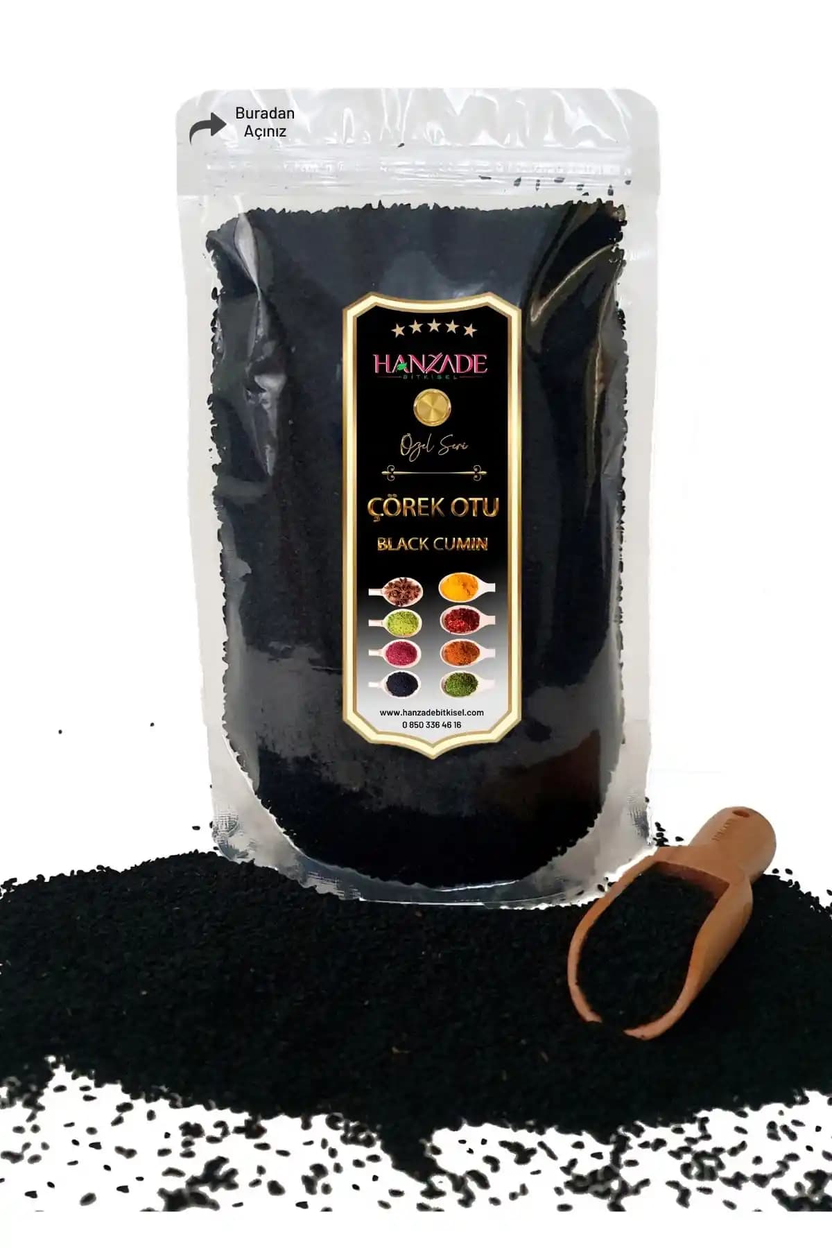 Hanzade Çörek Otu Tane 250 Gr - 1. Sınıf Kalite ve Tazelik Garantili Mutfakta