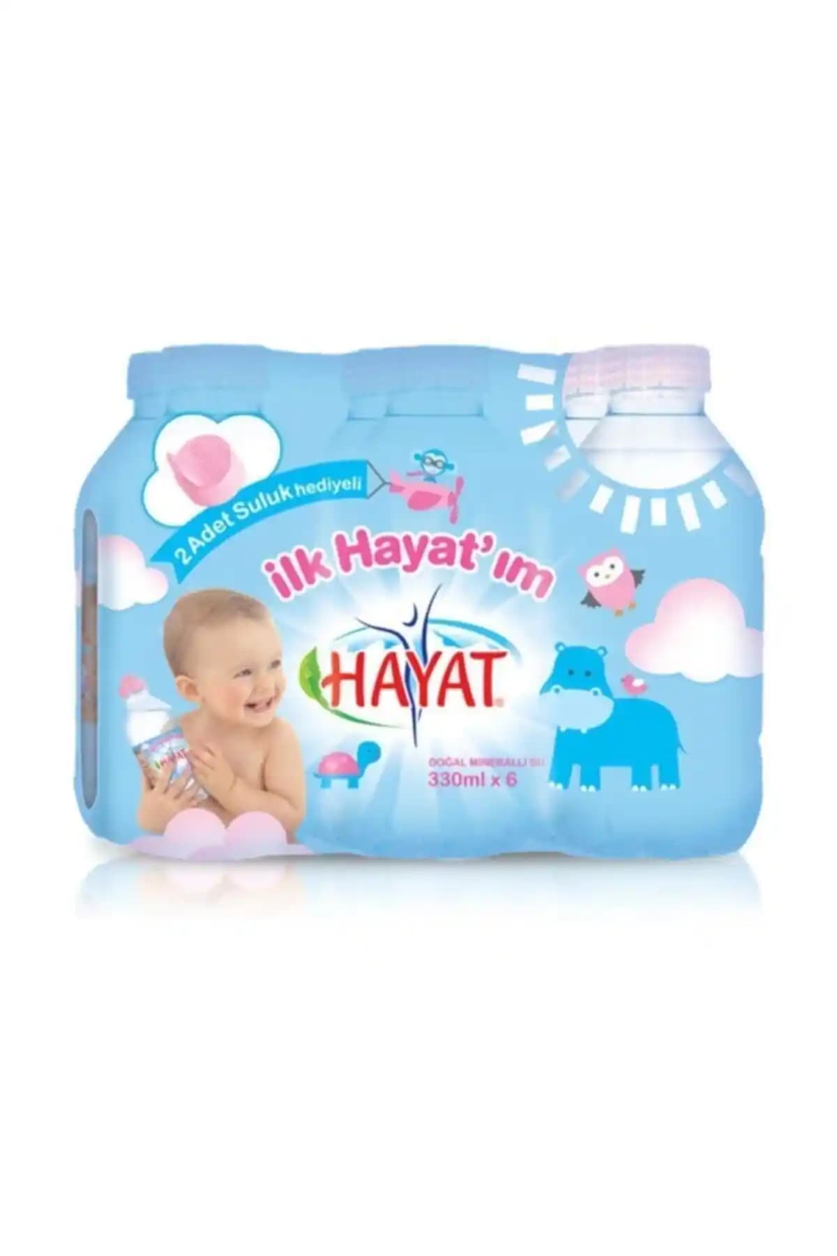 Hayat DOĞAL MİNERALLİ BEBEK SUYU 330 ml – 6'lı Paket, Dengeli İçim ve Güvenli Kapak