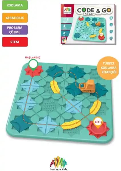 Hestinya Code & Go Kodlama Oyuncağı: Mantıksal Düşünme ve STEM Beceri Geliştirici Oyuncak