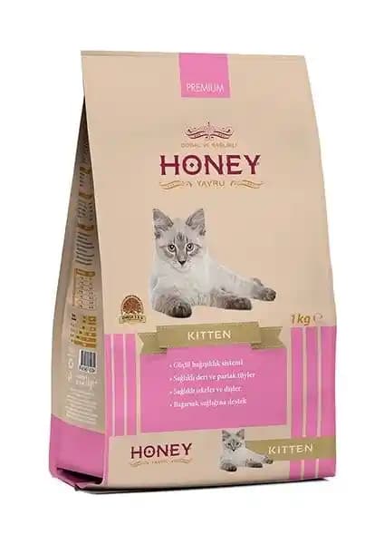 Honey Premium Kitten Tavuklu Yavru Kedi Maması 1 kg: Dengeli Beslenme ve Omega Destekli