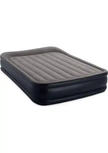 Intex 64136 Elektrikli Çift Kişilik Queen Deluxe Yatak Fiber-Tech: Hızlı Şişme ve Konfor