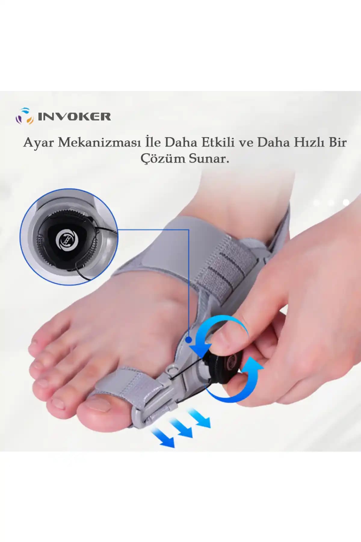 INVOKER Ayarlı Ayak Baş Parmak Kemik Düzeltici ile Halluks Valgus Tedavisinde Konforlu Çözüm