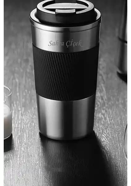 İsme Özel Baskılı 304 Paslanmaz Çelik 500 ml Termos Bardak Mug, Şık ve Dayanıklı