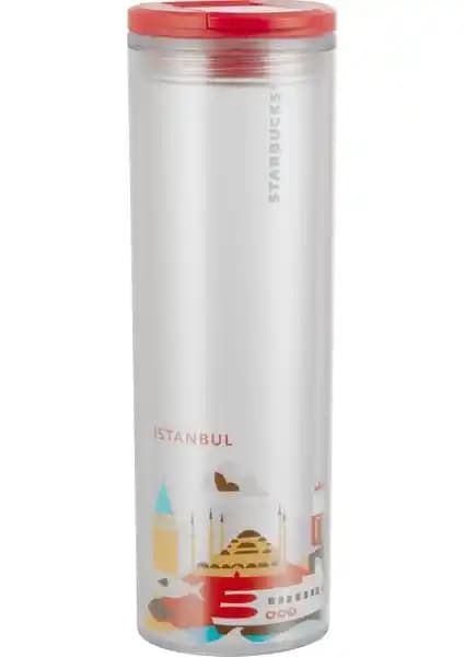 İstanbul Temalı Starbucks Plastik Termosuyla Sıcak İçeceğin Güvenli Taşınması