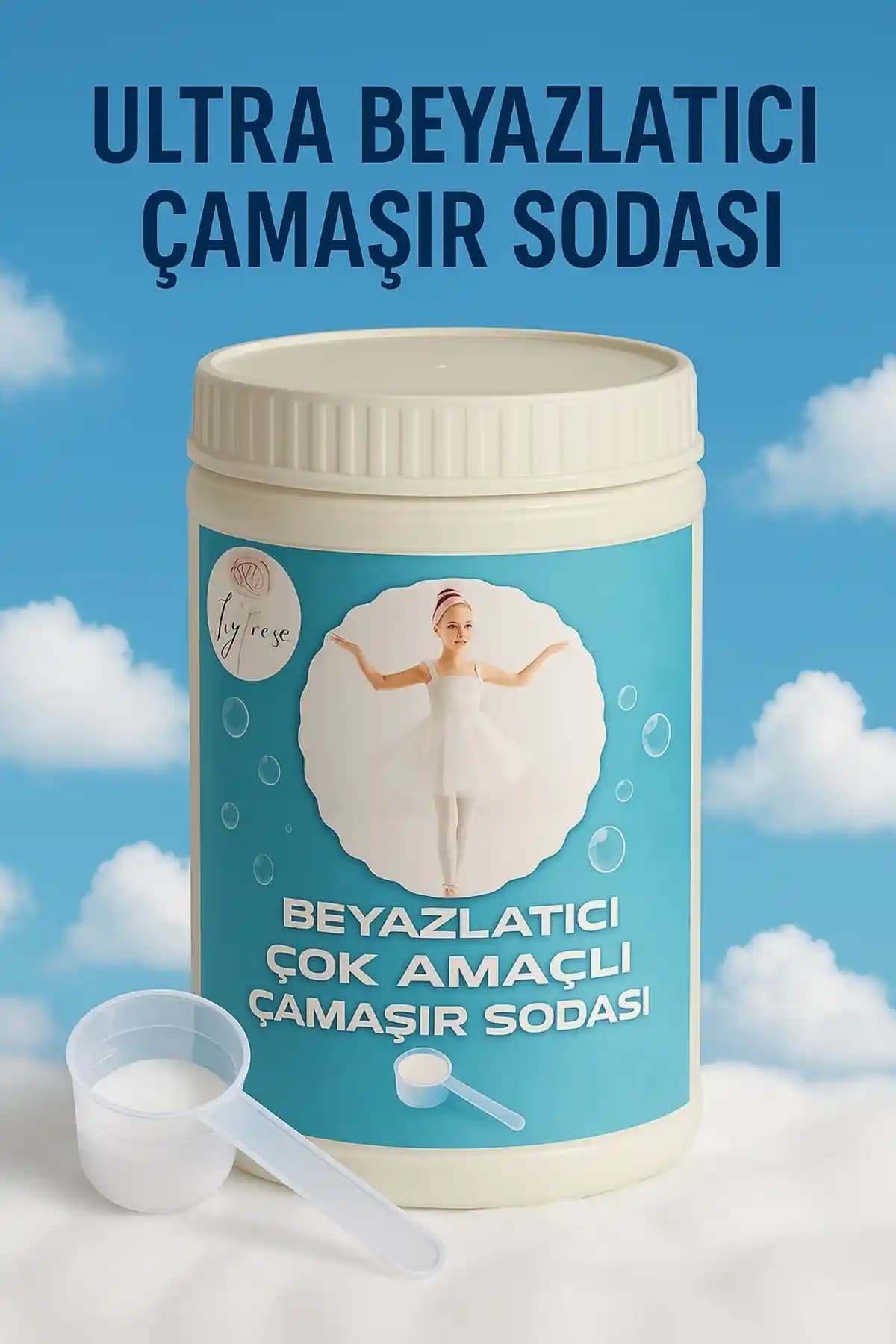 IVY ROSE Ultra Beyazlatıcı Çamaşır Sodu: Beyazlığı Güçlendiren Derin Temizlik ve Güvenli Çok Amaçlı Kullanım