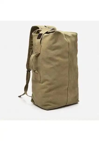 İyi Çanta Çok Amaçlı Askeri Kanvas Sırt Çantası - Yeşil, Dayanıklı Günlük ve Seyahat İçin