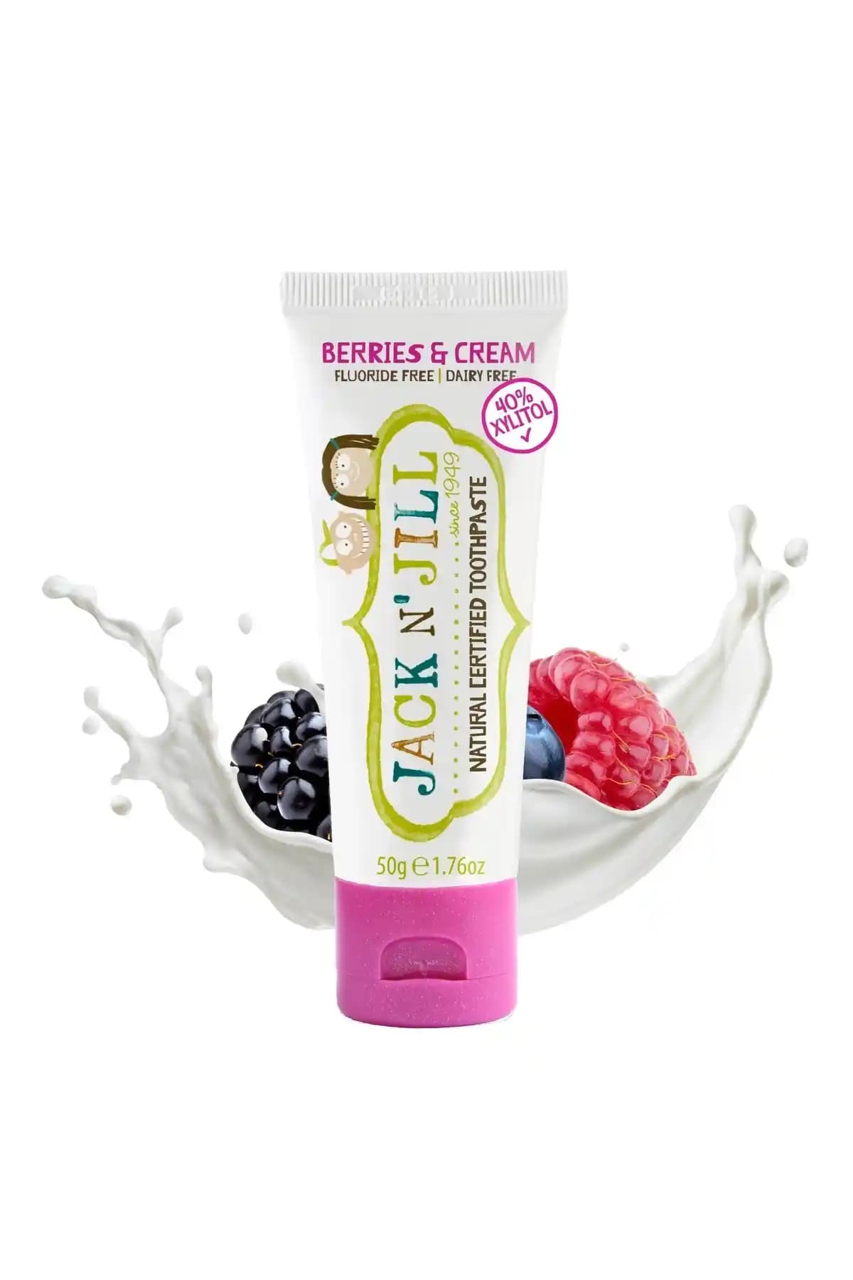 Jack N'jill Doğal Sertifikalı Diş Macunu – Orman Meyvesi ve Krema Aromalı Çocuklar İçin