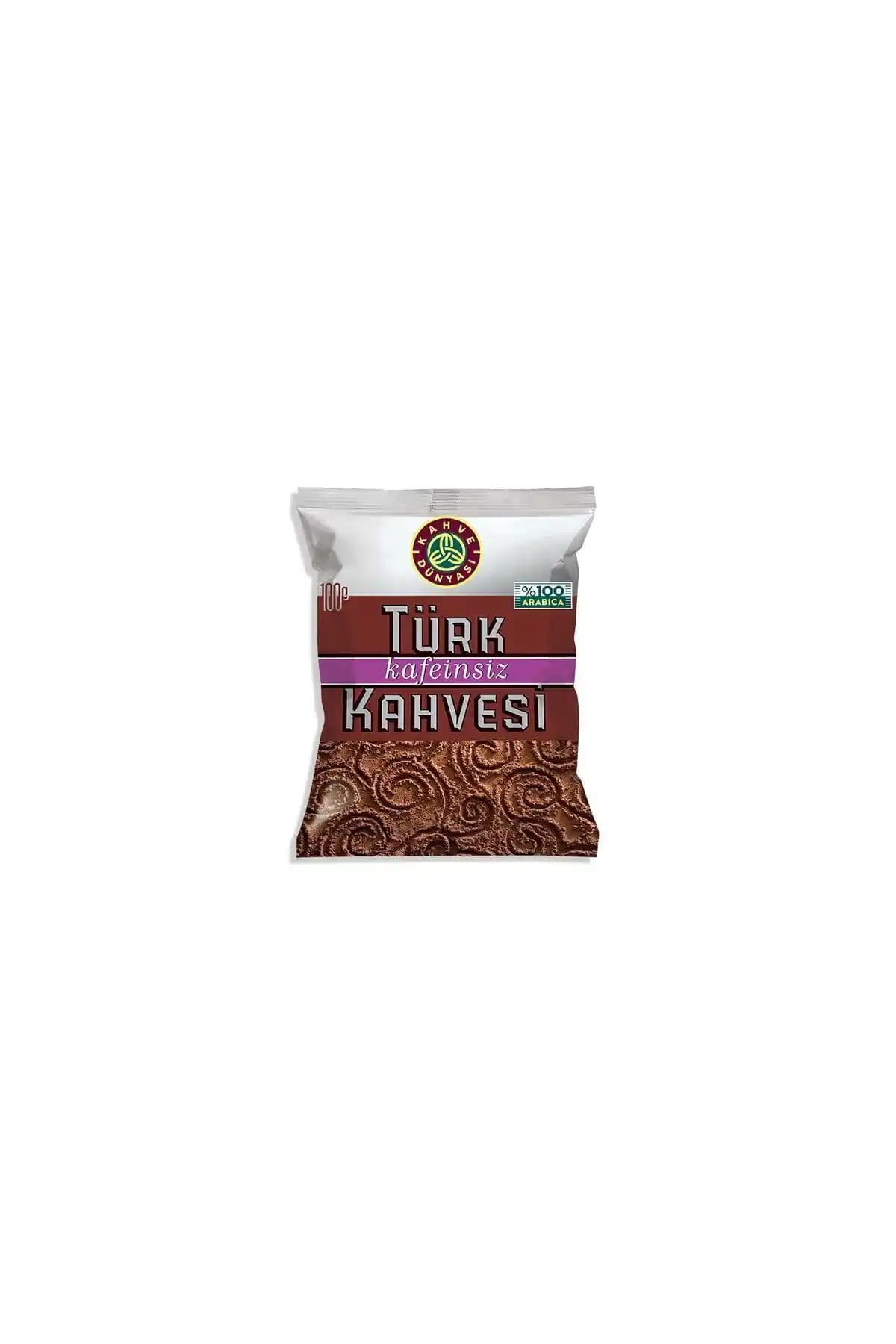 Kahve Dünyası Kafeinsiz Türk Kahvesi 100 g: %100 Arabica, Dengeli Aromatik İçim