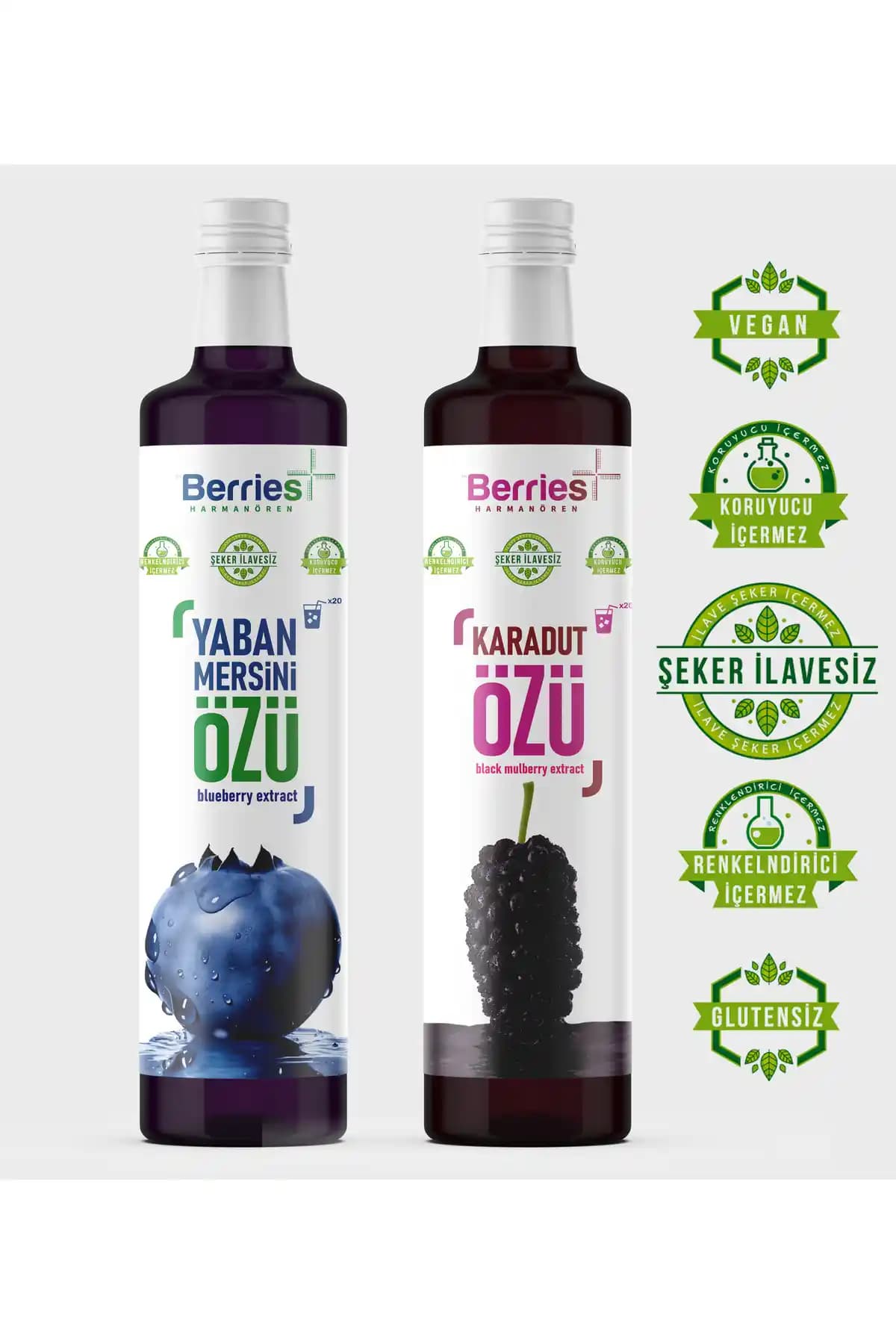 Karadut ve Yaban Mersini Özleri: Doğal Antioksidan Karışımıyla Şeffaf Üretim