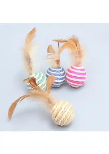 Kedinizin Oyun Keyfini Artıran Tüylü Top: Renkli Yüzey ve Hafif Tasarım Avantajı