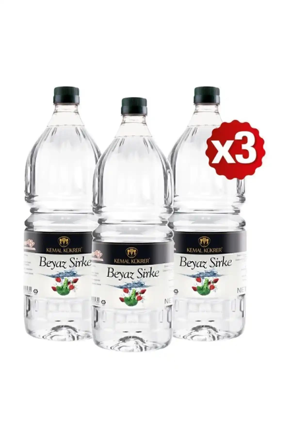 Kemal Kükrer 2 Litre Beyaz Sirke – Çok Amaçlı Temizlik İçin Üçlü Paket setiyle güvenli ev