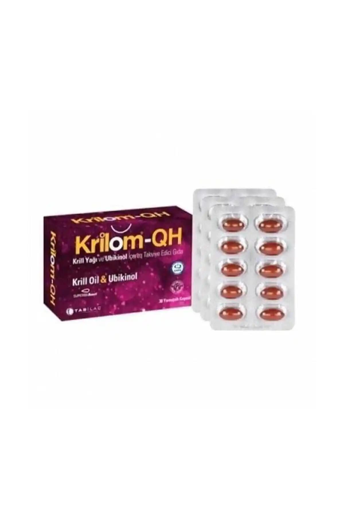 Krilom Qh Krill Oil ve Ubikinol İçeren Aromasız Kapsül: Türkiye Menşei Tekli Kutu 30 Kapsül