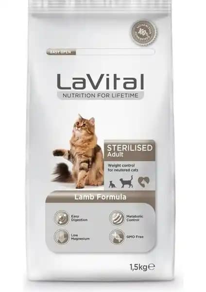 La Vital Lavital Sterilised Kuzu Etli Kedi Maması: Kısırlaştırılmış Kediler İçin Dengeli Beslenme ve Sağlık Desteği