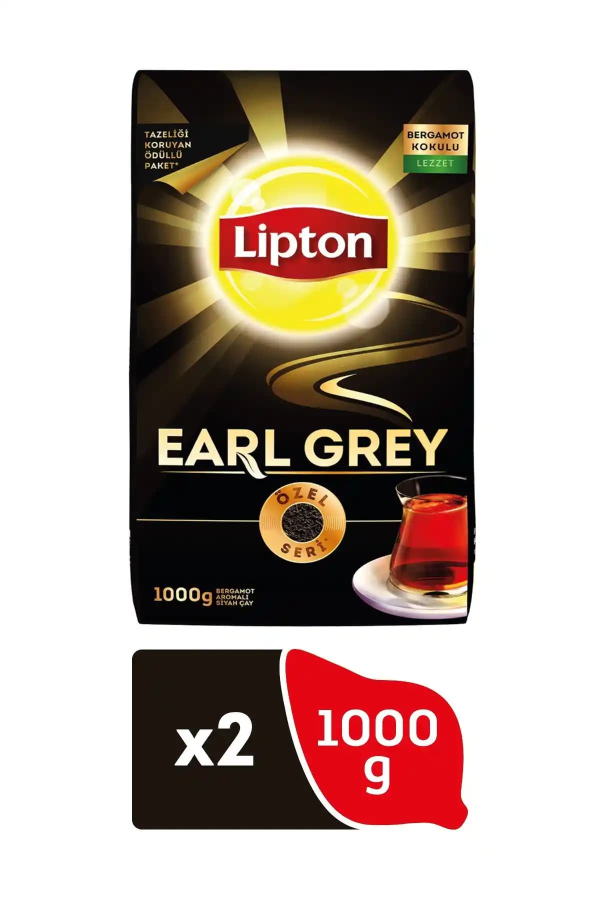 Lipton Earl Grey Dökme Çay 2 kg: Bergamot Aromasıyla Zarif ve Dengeli Demleme Deneyimi