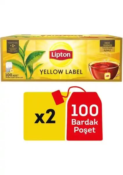 Lipton Yellow Label Bardak Poşet Çay 100'lü: Türk Çay Kültürüne Pratik ve Kaliteli Dokunuş