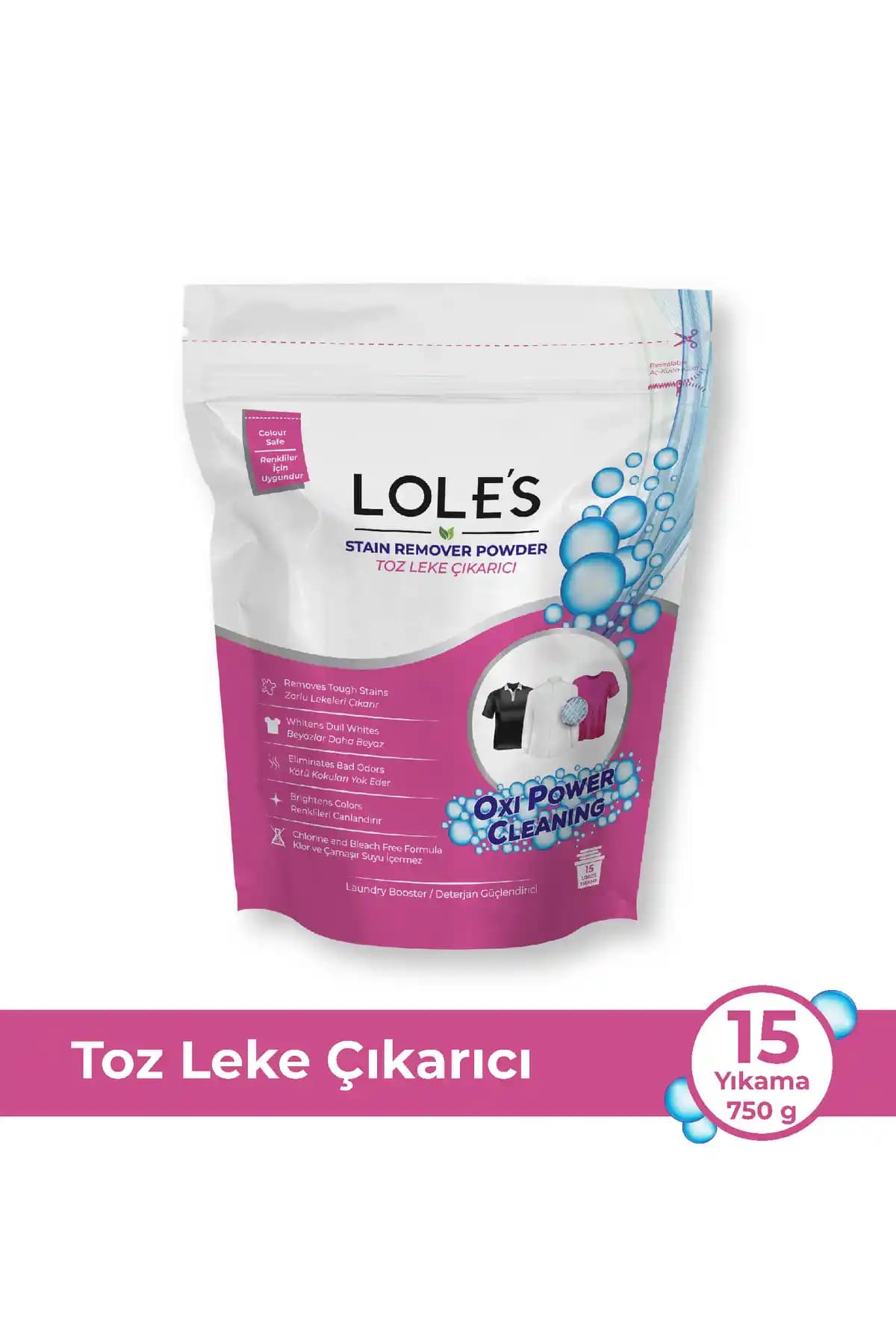 Lole's Toz Leke Çıkarıcı – Bebek Dostu, Klor ve Çamaşır Suyu İçermeyen 750 g