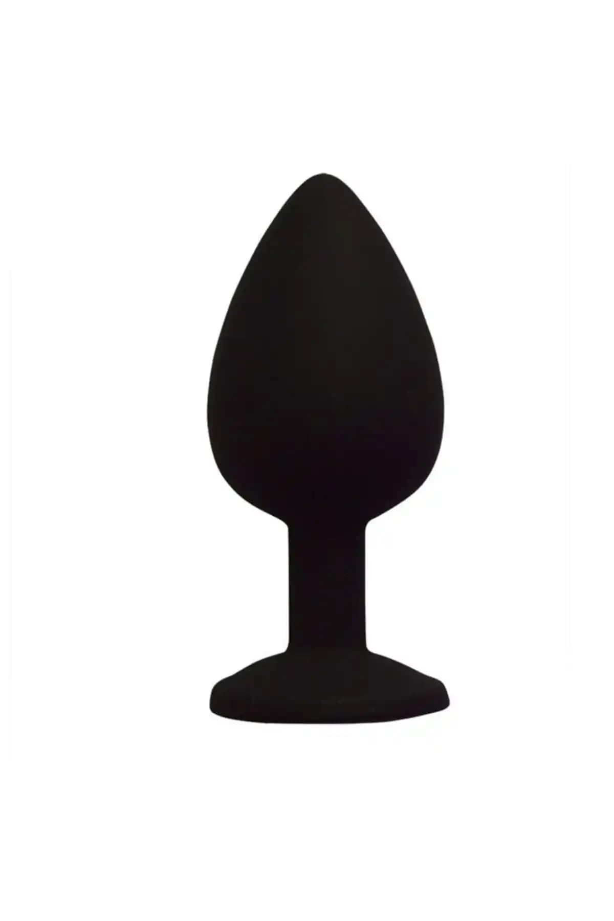 Lolita Shop Büyük Boy Renkli Taşlı Silikon Anal Genişletici - 9,5 cm