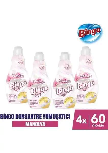 Manolya kokulu konsantre çamaşır yumuşatıcı – 1440 ml hacim ve uzun süreli performans